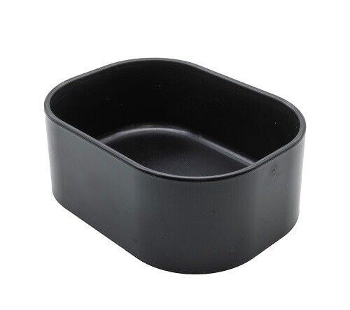 White Python Water Bowl Black Medium Plastic Reptile Snake Gecko Easy Clean