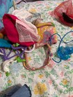 preowned barbie bike and barbie doll clothing — photo 2