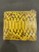 Men's Python Leather Bifold Wallet Real Genuine Snake Skin