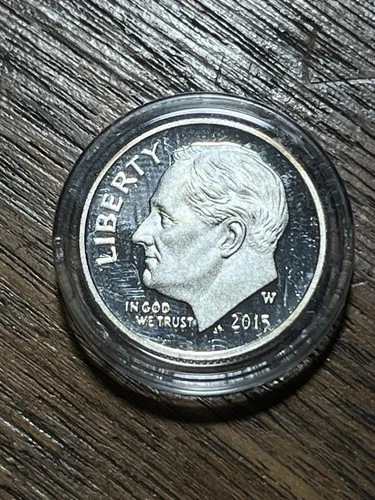 2015-W Proof Silver Roosevelt Dime In Capsule - West Point Mint! - Ships Free!