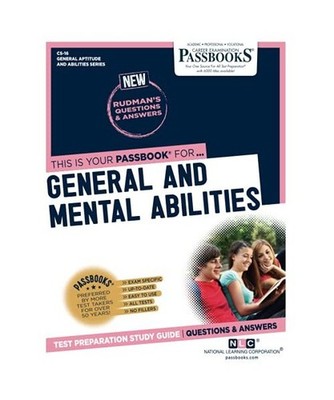 General and Mental Abilities [Cs-16]: Passbooks Study Guide Volume 16, National 