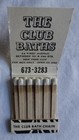Vintage Matchbook, The Club Baths, Gay Bathhouse, New York City, LGBTQ Interest — photo 4