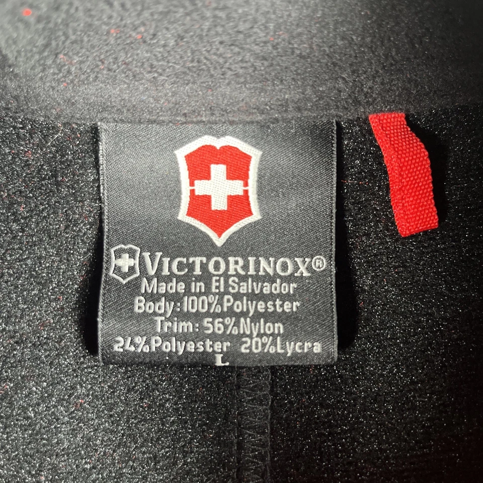 Victorinox Softshell Tech 1/2 Cremallera Chaqueta Para Hombres L Polar Polartec Suéter-USADO EN EXCELENTE ESTADO Foto 4 de 4