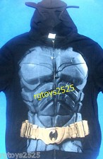 BATMAN Zip Up Costume Hoodie Size 14-16 XL New Child The Dark Knight Rises