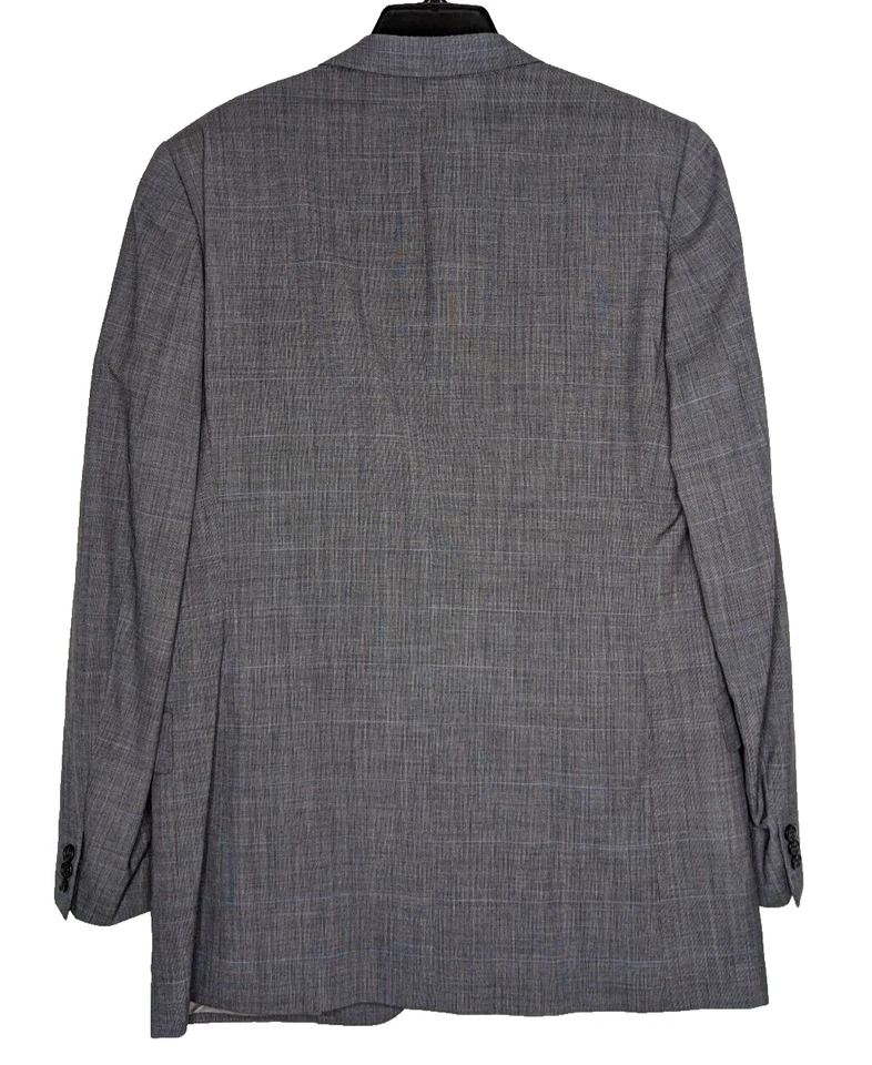 Chaqueta Blazer Abrigo Deportivo D’Avenza Santoro Super 100's 44R 100% Lana Gris Foto 2 de 4