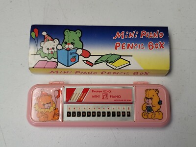 1980's New Electron Echo Mini Keyboard Pencil Case Paino Not Working