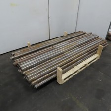 83-1/4" BF x 2.5" OD Gravity Conveyor Steel Rollers 5/8" 84-3/4" OAL Lot/51
