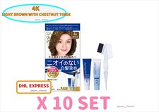 DARIYA SALON DE PRO HAIR DYE NO SMELL 4K LIGHT BROWN WITH CHESTNUT TINGE X 10