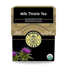 Organic Milk Thistle Tea Kosher, Caffeine Free, GMO-Free,18 Tea Bags