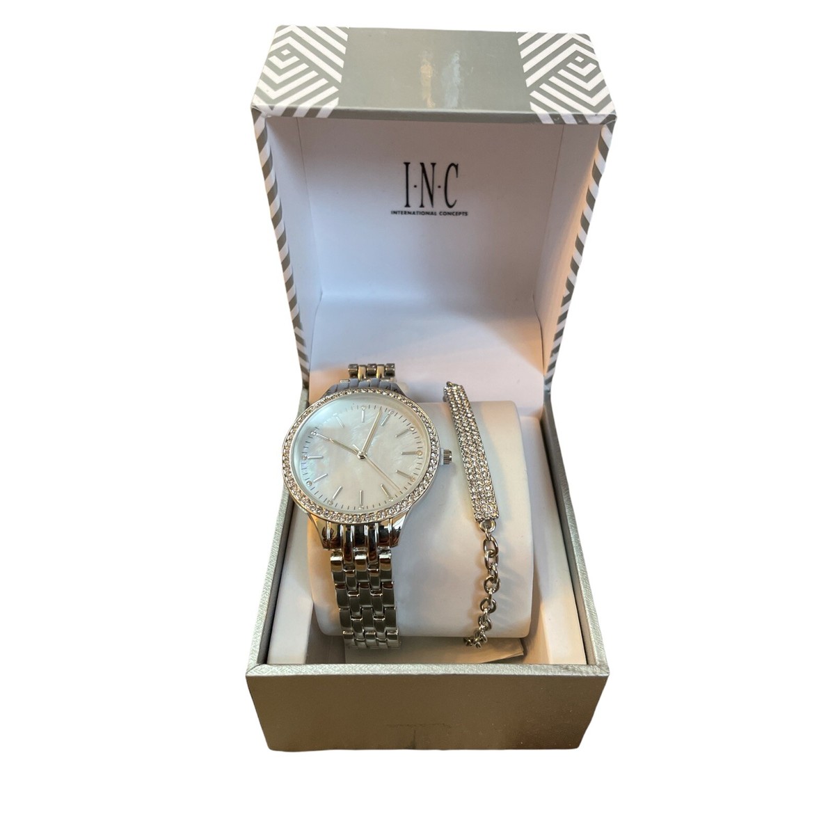 I.n.c. International Concepts Women\'s Silver tone Bracelet Watch silver NEW INC International Concepts Women Wristwatches for sale | eBay main image 2