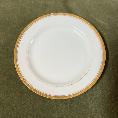 Haviland Limoges Marquis 6 1/8  Bread & Butter Plate Encrusted Gold Diamond
