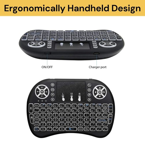 Mini Wireless Keyboard for PC Android Desktop PC TV Box i8 2.4G with Touchpad - Picture 12 of 15