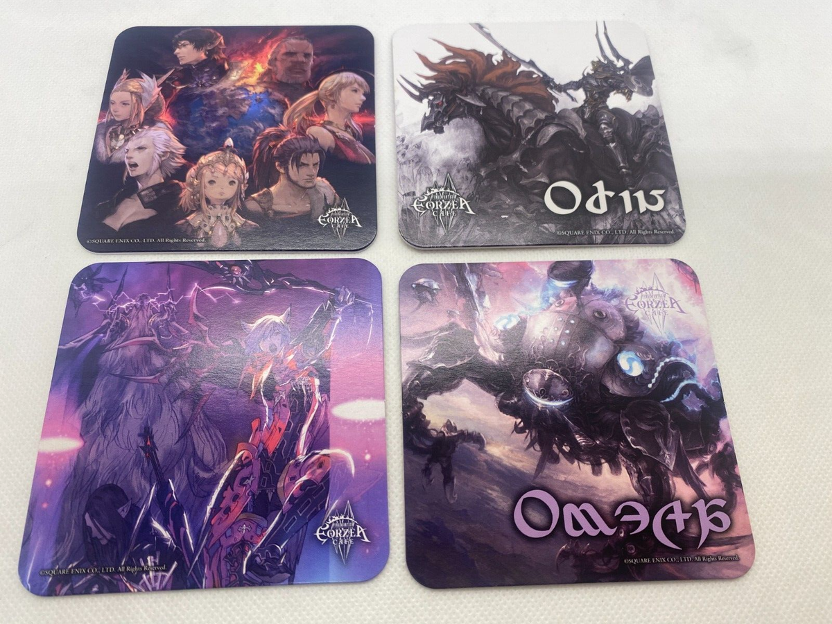 Final Fantasy XIV Eorzea Cafe coaster set lot of 4 | eBay