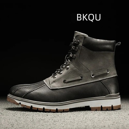 Men's Large Size Boots for Men Non-slip Platform High Top Comfortable Outdoor - Picture 14 of 27