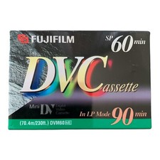 Fujifilm DVC Cassette Mini DV SP 60min LP 90min DVM60AME NEW SEALED