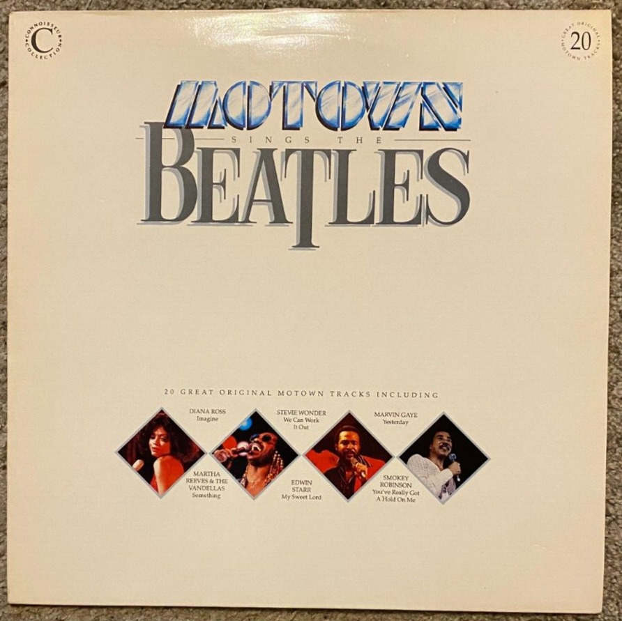 Various Artists Motown Sings the Beatles LP vinyl UK Connoisseur Collection 1991