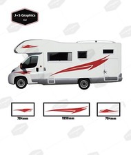 MOTORHOME VINYL GRAPHICS STICKERS DECALS SET CAMPER VAN RV CARAVAN HORSEBOX