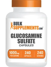 BulkSupplements Glucosamine Sulfate 240 Capsules - 1000mg Per Serving