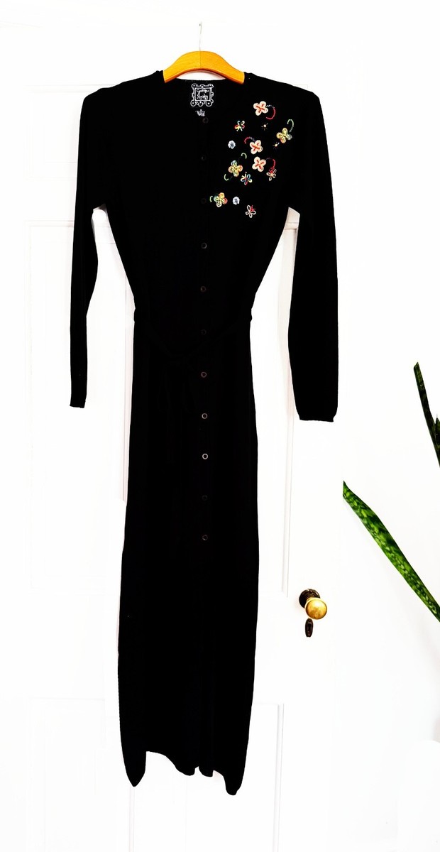 fitted lace wedding dress 00s Cynthia Rowley Black Dress Size M – CRITERIA VINTAGE