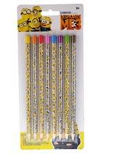 Sambro&reg; 8 Buntstifte Farbstifte Minions Despicable ME3&reg; Kinder Malen MIN13-616