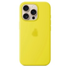 Image of SILICONE CASE WITH MAGSAFE CHARGING FOR IPHONE 16 Pro - Star Fruit (Yellow)