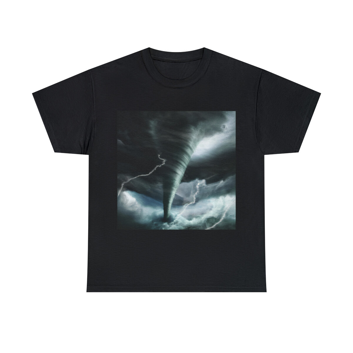Storm Chasers T Shirt Tornado Twister Tee Lightning Bolts Graphic