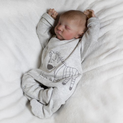 18In Handmade Realistic Reborn Baby Dolls Silicone Vinyl Newborn Doll Gift Xmas - Picture 7 of 8