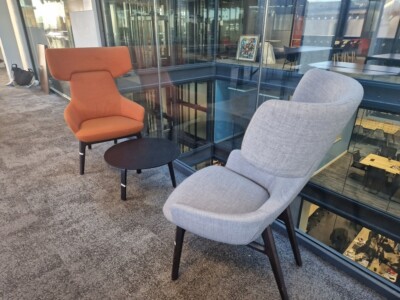 Used Lounge HENDRIX LOUNGE CHAIR – Upholstered Reception Armchair,  Modern UK