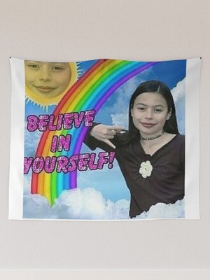 Believe in Yourself Tapestry, Babe Cave Tapestry, Positivity Tapestry, iCarly