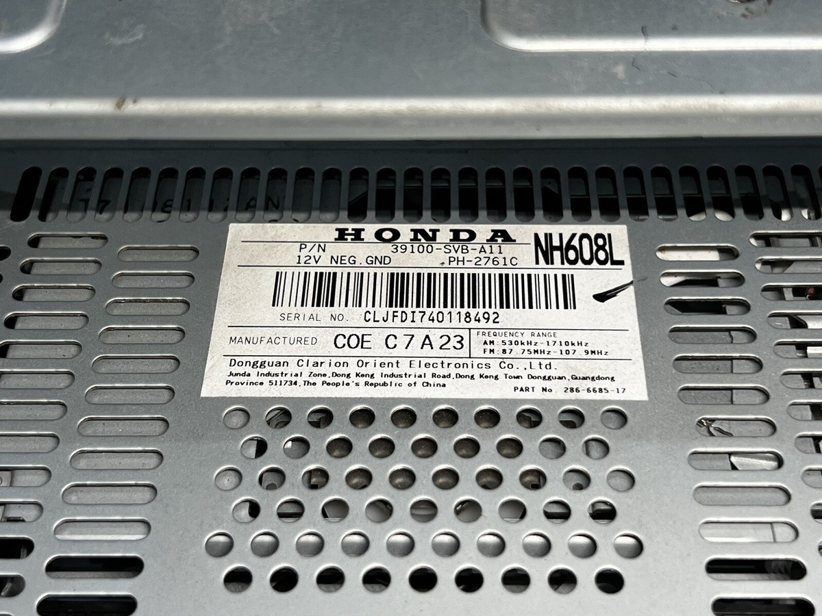 OEM 06-08 Honda Civic SI Audio Unit FG2 FA5 Stereo Radio CD