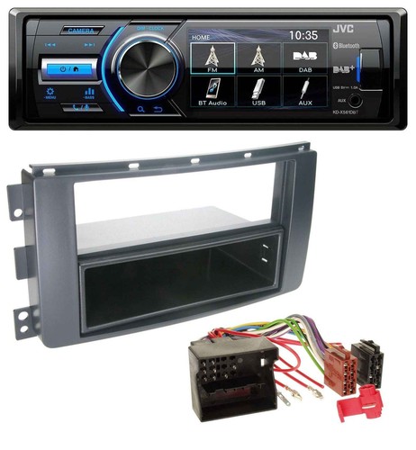 JVC Bluetooth MP3 USB DAB Autoradio für Smart ForTwo 451 ForFour 454 Quadlock