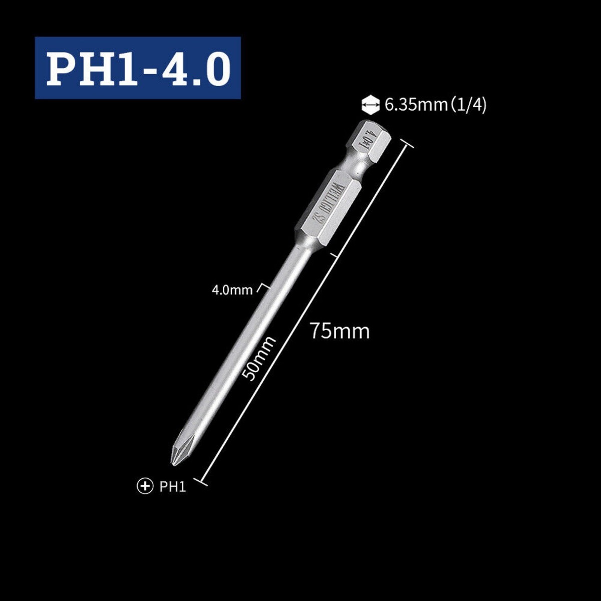 10 X Rennie Tools 100mm Long PZ2 Impact Screwdriver Driver Bits Set - View #12