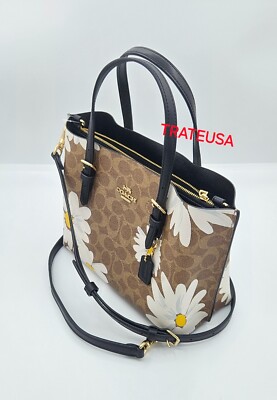 NWT Coach Mollie Tote Bag 25 In Signature Canvas Floral
