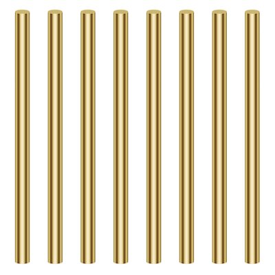 8 Pieces 6.0Mm Brass Round Rods,  Brass Solid Round Rod Lathe Bar Stoc