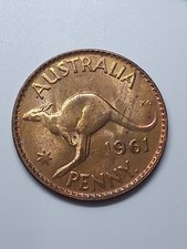 Australian 1961 PENNY CH UNC