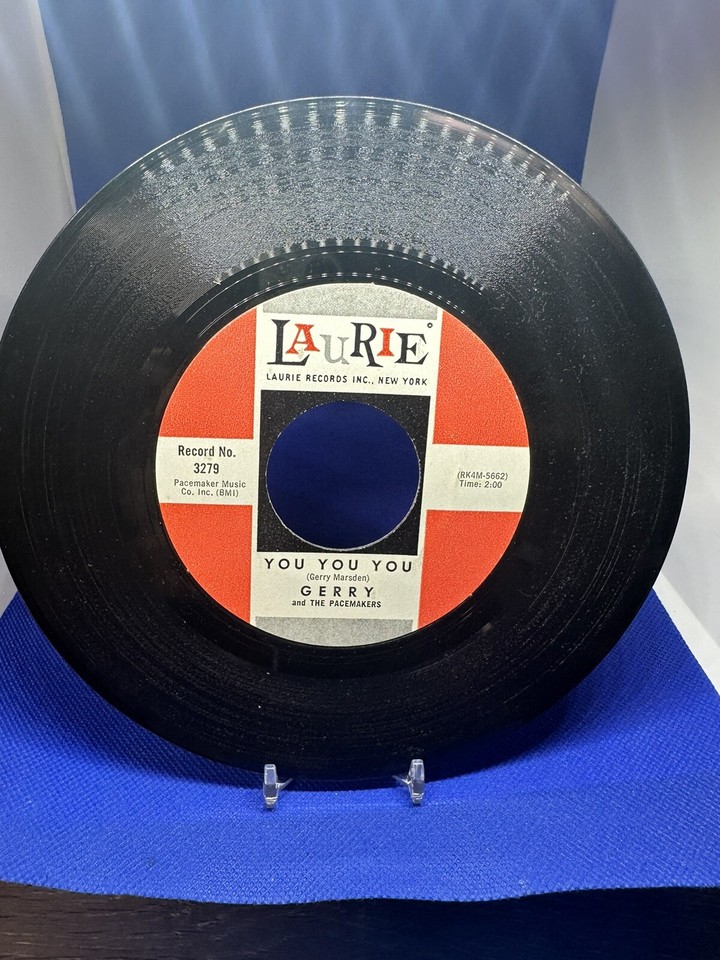 GERRY & THE PACEMAKERS 45rpm Vinyl LAURIE RECORDSILL BE THEREYOU YOU