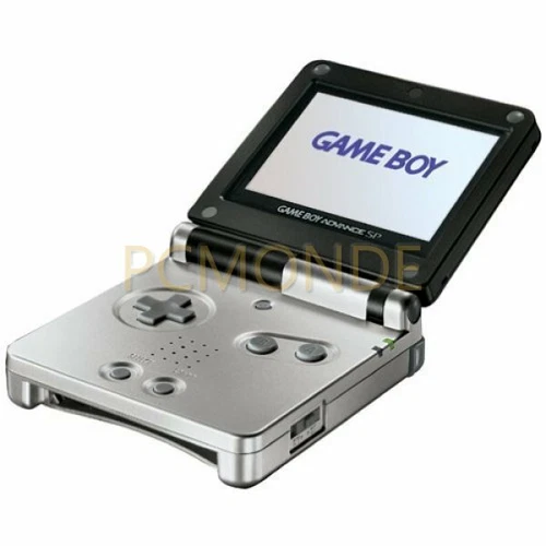 Nintendo GameBoy Advance SP AGS-001 Limited Edition Platinum/Onyx (AGS-S-ZVA-LE)