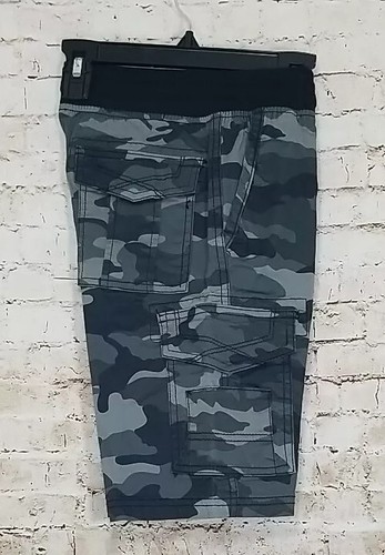 Company Eighty One Boys Size 8 Cargo Shorts Elastic Drawstring Waist Camouflage - Picture 5 of 9