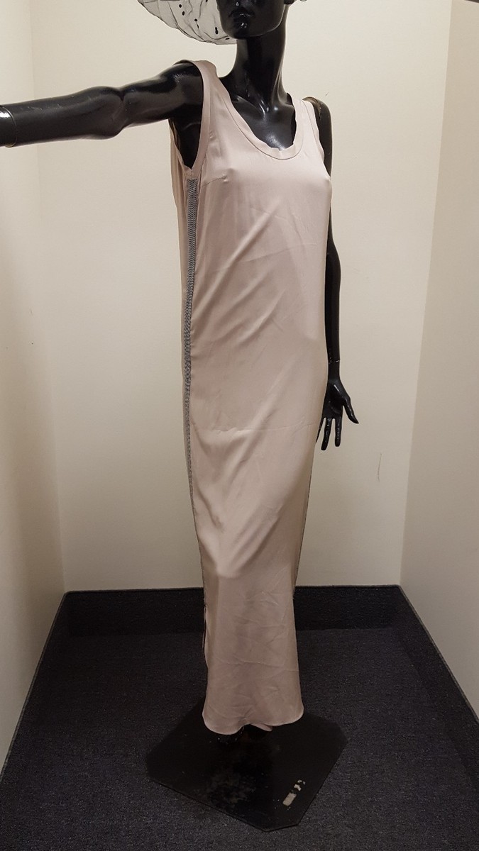 knee length dresses for ladies Linen Twill Maxi Dress main image 0