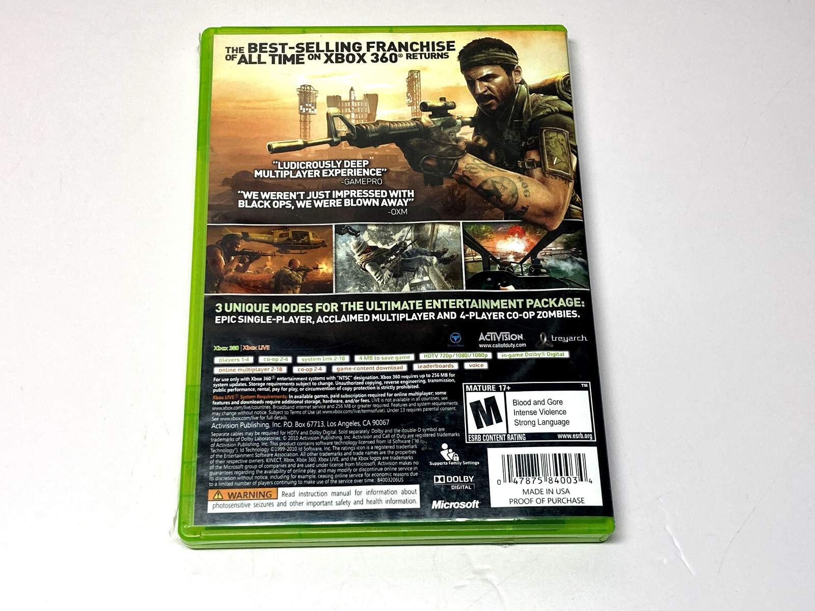 Call of Duty Black Ops Xbox 360 CIB Complete Tested & Working eBay