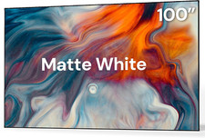 100-Inch Fixed Frame Projector Screen, 1.3Db Gain, 80 Picture Quality Enhanceme