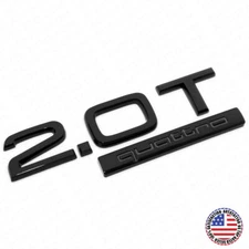 04-25 Rear Trunk Deck Lid 2.0T Quattro Nameplate Emblem Badge Blackout
