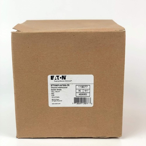 Wheelock ET70WP2475WFR Fire Alarm Weatherproof Speaker Strobe Wall Mount 24V eBay