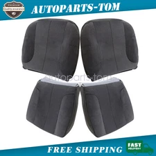 For 2003-2005 Dodge Ram 1500 2500 Driver + Passenger Seat Cover Dark Gray