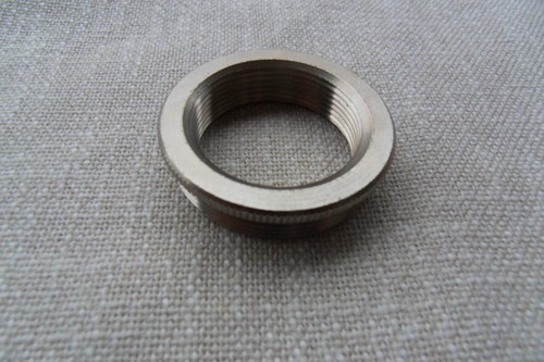 1 Reduzierring Messing vernickelt MRR 36/29 Pg 36 auf Pg 29 (Panzergewinde) - Bild 2 von 3