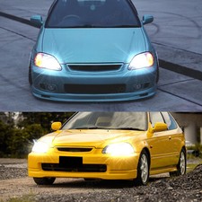 For 1999-2000 Honda Civic EK9 LED Headlight H4 9003 6000K Xenon White 2 Bulbs