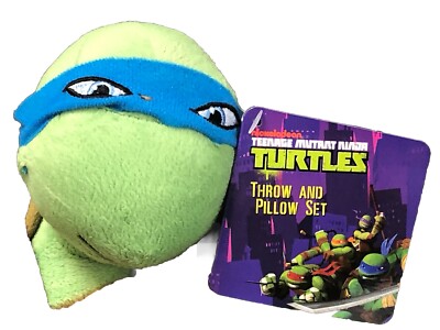Nickelodeon Teenage Mutant Ninja Turtle Throw And Pillow Set-Leonardo