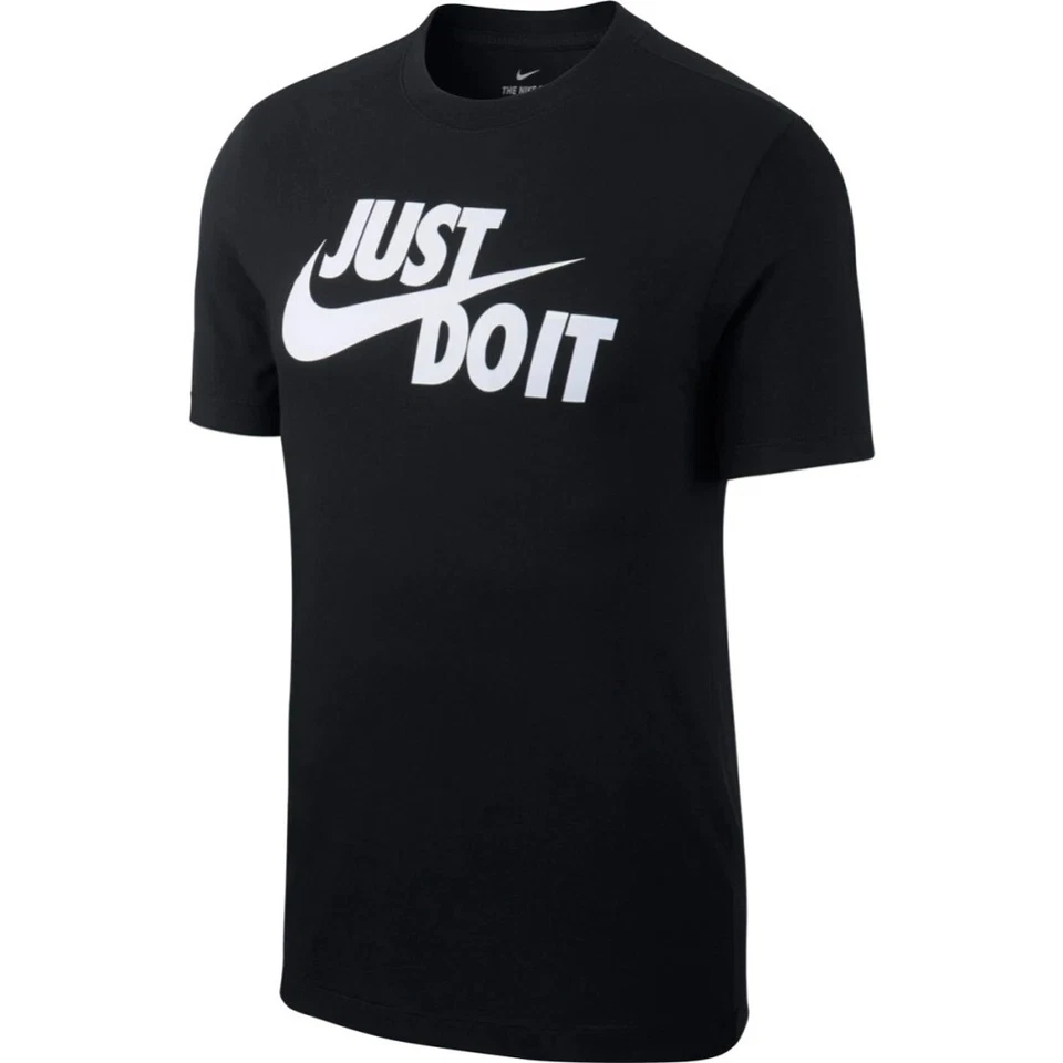Camiseta esportiva masculina Nike "Just Do It" manga curta gola redonda camisa atlética - Imagem 2 de 4