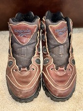 Vintage 90s Reebok Men s Hiking Trail Leather Ankle Boots Size 6.5