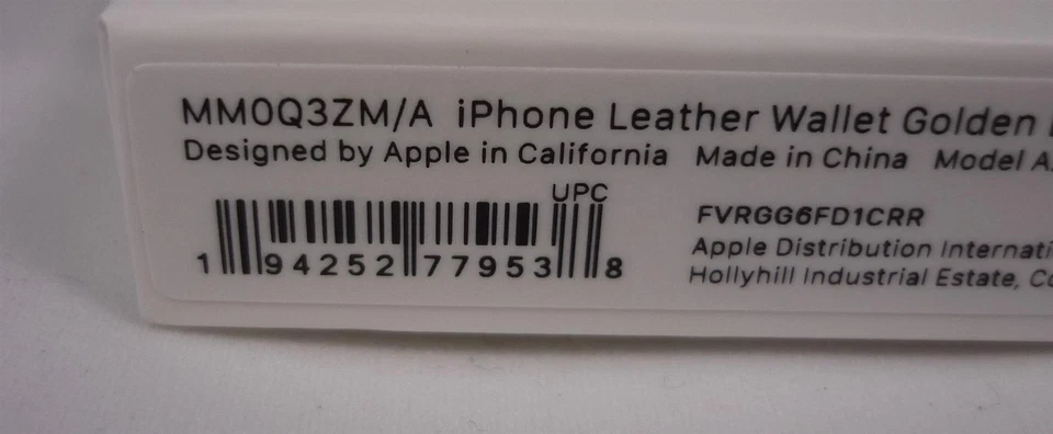 Originale Apple Pelle Magsafe Portafoglio per Carte IPHONE 12 13 14 & 15 Golden - Immagine 4 di 4